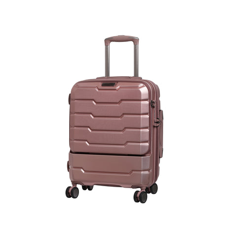 Prosperous 21" Hardside Carry-On 8 Wheel Expandable Spinner (Metallic Pink)