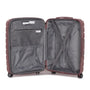 Prosperous Metallic 32" Hardside Checked 8 Wheel Expandable Spinner (Metallic Pink)