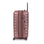 Prosperous Metallic 32" Hardside Checked 8 Wheel Expandable Spinner (Metallic Pink)