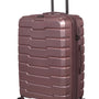 Prosperous Metallic 28" Hardside Checked 8 Wheel Expandable Spinner (Metallic Pink)