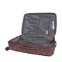 Prosperous Metallic 28" Hardside Checked 8 Wheel Expandable Spinner (Metallic Pink)