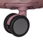 Prosperous Metallic 28" Hardside Checked 8 Wheel Expandable Spinner (Metallic Pink)