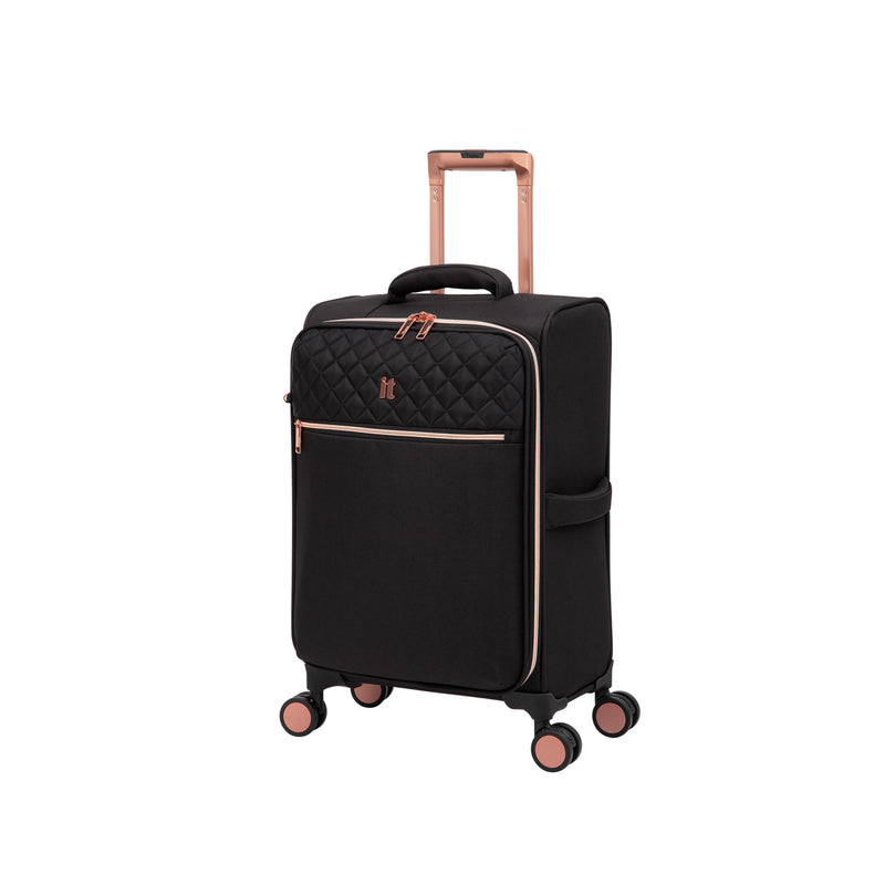 Enliven II 3 Piece Softside 8 Wheel Expandable Spinner Set (Black)