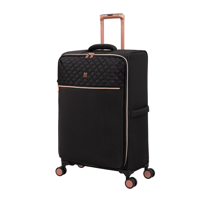 Enliven II 3 Piece Softside 8 Wheel Expandable Spinner Set (Black)