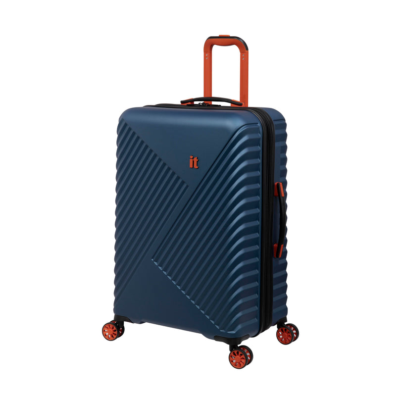 Inclining 3 Piece Hardside 8 Wheel Expandable Spinner Set (Electric Blue)