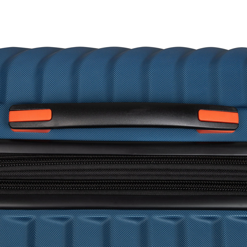 Inclining 3 Piece Hardside 8 Wheel Expandable Spinner Set (Electric Blue)