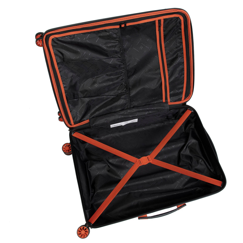 Inclining 3 Piece Hardside 8 Wheel Expandable Spinner Set (Electric Blue)