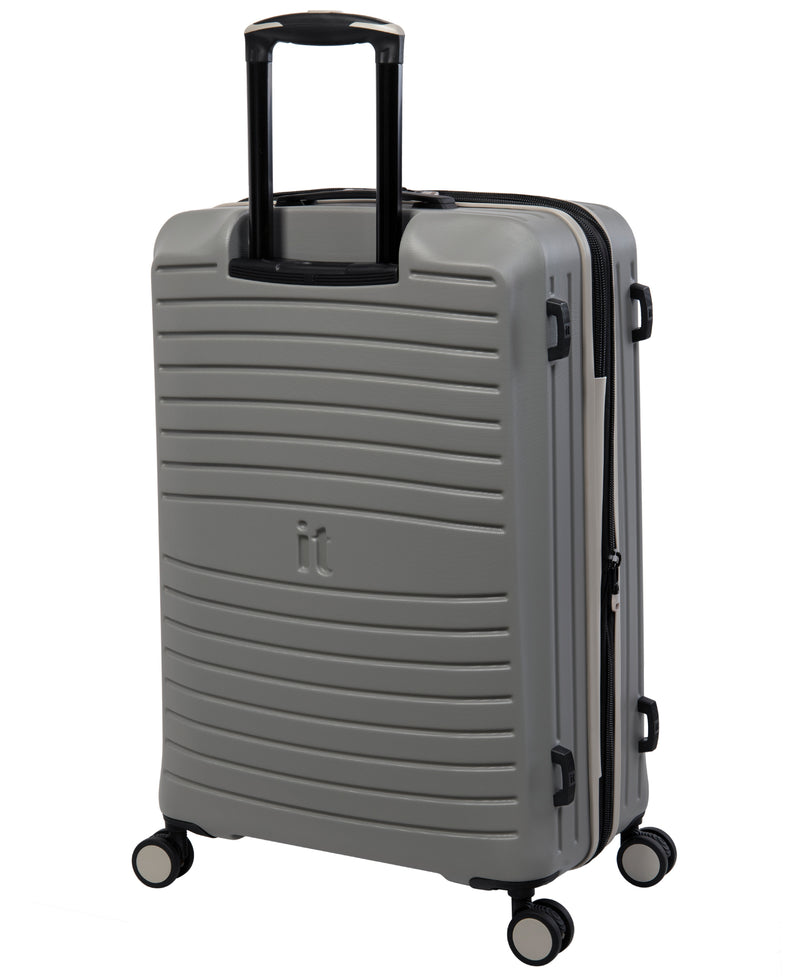 ECO-Protect 27" Hardside 8 Wheel Expandable Spinner Luggage (Grey Skin)