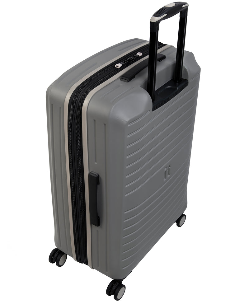 ECO-Protect 27" Hardside 8 Wheel Expandable Spinner Luggage (Grey Skin)