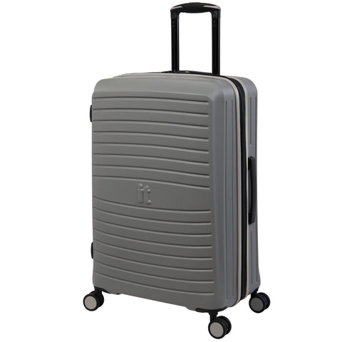 ECO-Protect 27" Hardside 8 Wheel Expandable Spinner Luggage (Grey Skin)