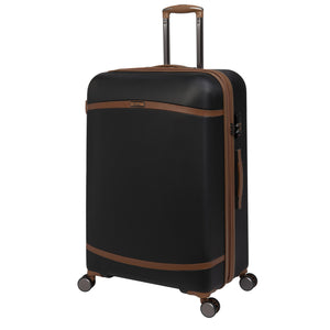 Quaint 31" Hardside Checked 8 Wheel Expandable Spinner (Black with Almond Trim)