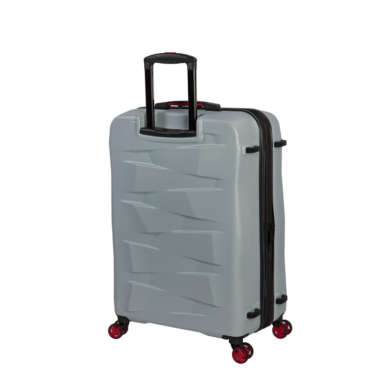 Elevate 32" Hardside Checked 8 Wheel Expandable Spinner (Ice Blue)