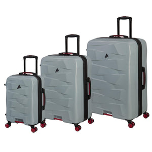 Elevate 3 Piece Hardside 8 Wheel Expandable Spinner Set (Ice Blue)