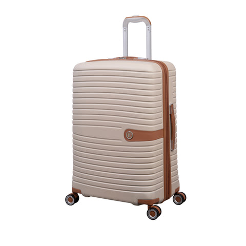 Encompass 27" Hardside Checked 8 Wheel Expandable Spinner (Cream)