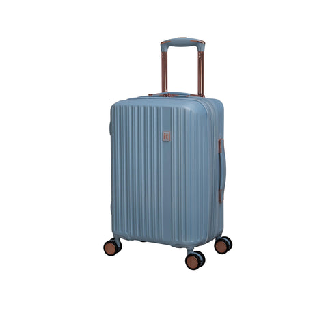 Luxuriant 21" Hardside Carry-On 8 Wheel Expandable Spinner (Blue Fog)