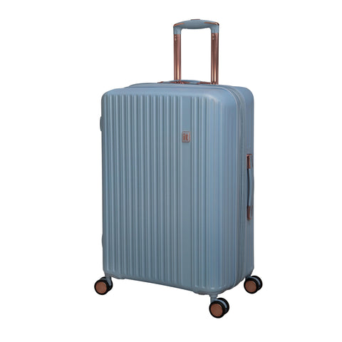 Luxuriant 27" Hardside Checked 8 Wheel Expandable Spinner (Blue Fog)