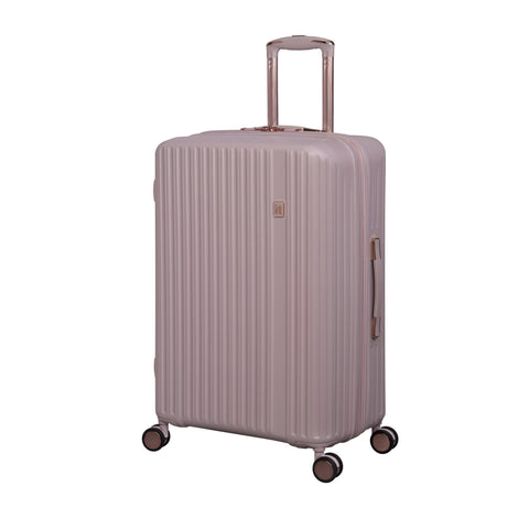 CLOSEOUT - Luxuriant 27" Hardside Checked 8 Wheel Expandable Spinner (Prada Pink)