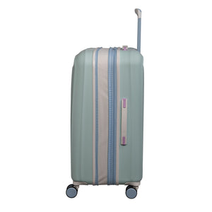 Jupiter 32" Hardside Checked 8 Wheel Expandable Spinner (Fair Aqua)