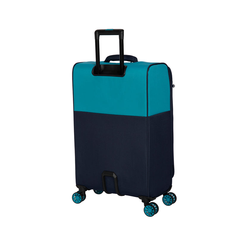 Duo-Tone 21" Softside Carry-On 4 Wheel Spinner (Capri Breeze / Dress Blues)