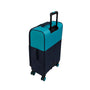 Duo-Tone 21" Softside Carry-On 4 Wheel Spinner (Capri Breeze / Dress Blues)