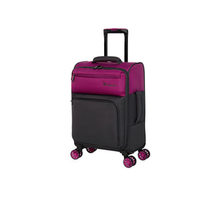 Duo-Tone 21" Softside Carry-On 4 Wheel Spinner (Fuchsia / Magnet)