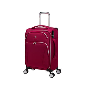 Expectant 22" Softside Checked 8 Wheel Spinner (Red)