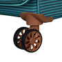 Beach Stripes 31" Softside Checked 8 Wheel Spinner (Teal / Navy)