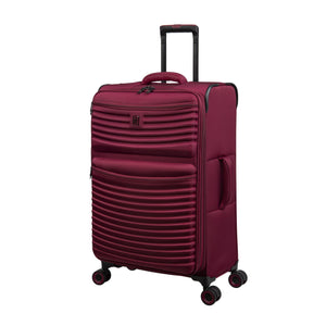 Precursor 28" Softside Checked 8 Wheel Expandable Spinner (Dark Red)