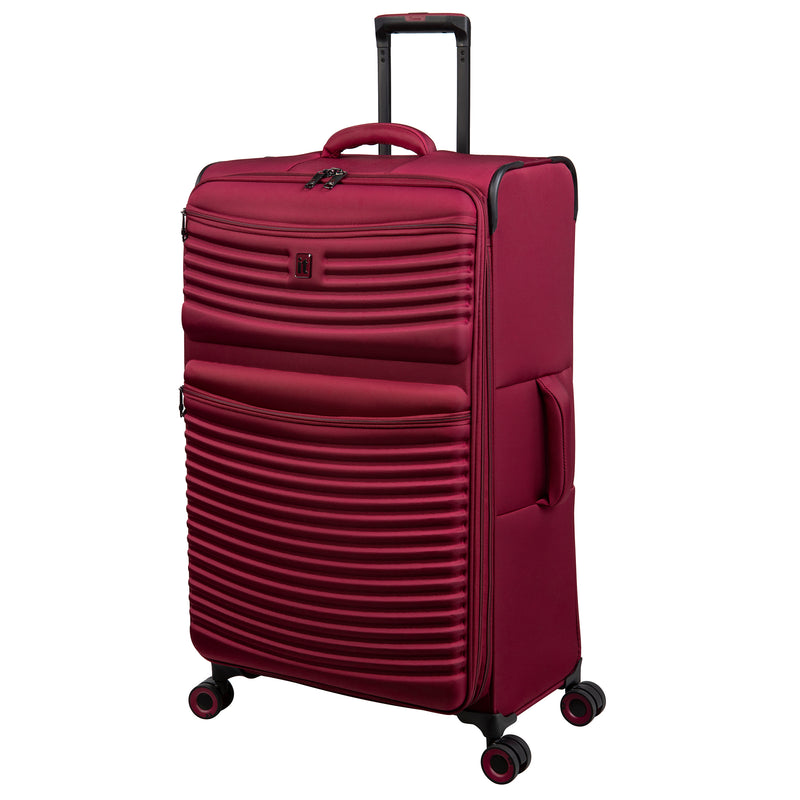 Precursor 32" Softside Checked 8 Wheel Expandable Spinner (Dark Red)