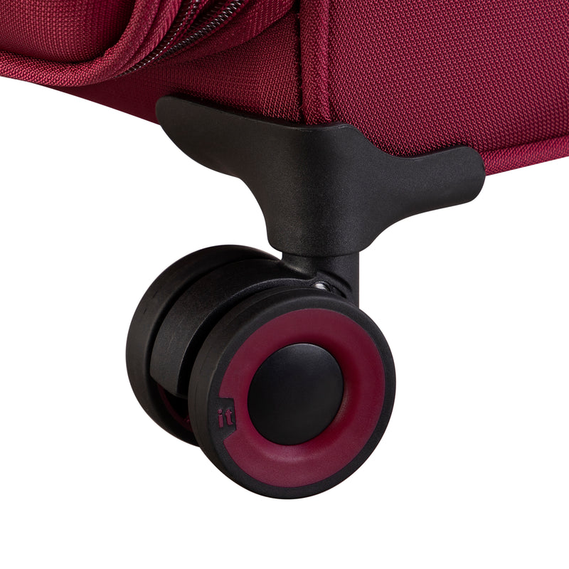 Precursor 32" Softside Checked 8 Wheel Expandable Spinner (Dark Red)