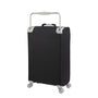 World's Lightest New York 28" Softside Checked Spinner Luggage (Black)