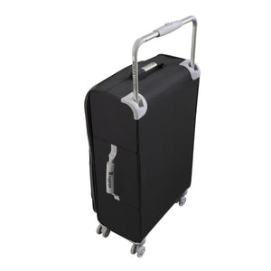World's Lightest New York 28" Softside Checked Spinner Luggage (Black)