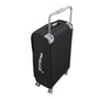 World's Lightest New York 28" Softside Checked Spinner Luggage (Black)