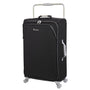 World's Lightest New York 28" Softside Checked Spinner Luggage (Black)