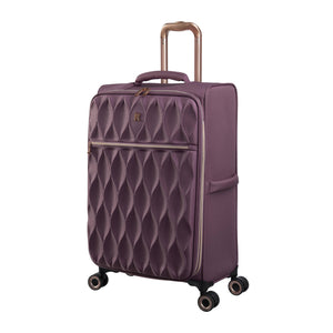 Enliven 27" Softside Checked 8 Wheel Expander Spinner (Wistful Mauve)