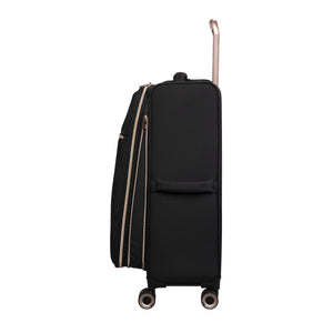 Enliven 22" Softside Carry-On 8 Wheel Semi Expander Spinner (Black)