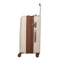 Protracting 27" Hardside Checked 8 Wheel Expandable Spinner (Cream)