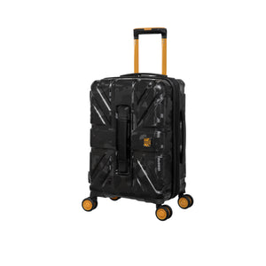 BRITBAG Okavango 3 Piece Hardside 8 Wheel Expandable Spinner Set (Black)