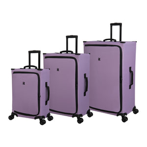 MaXpace 3 Pc Softside UltraLight Spinner Set (Lavender)