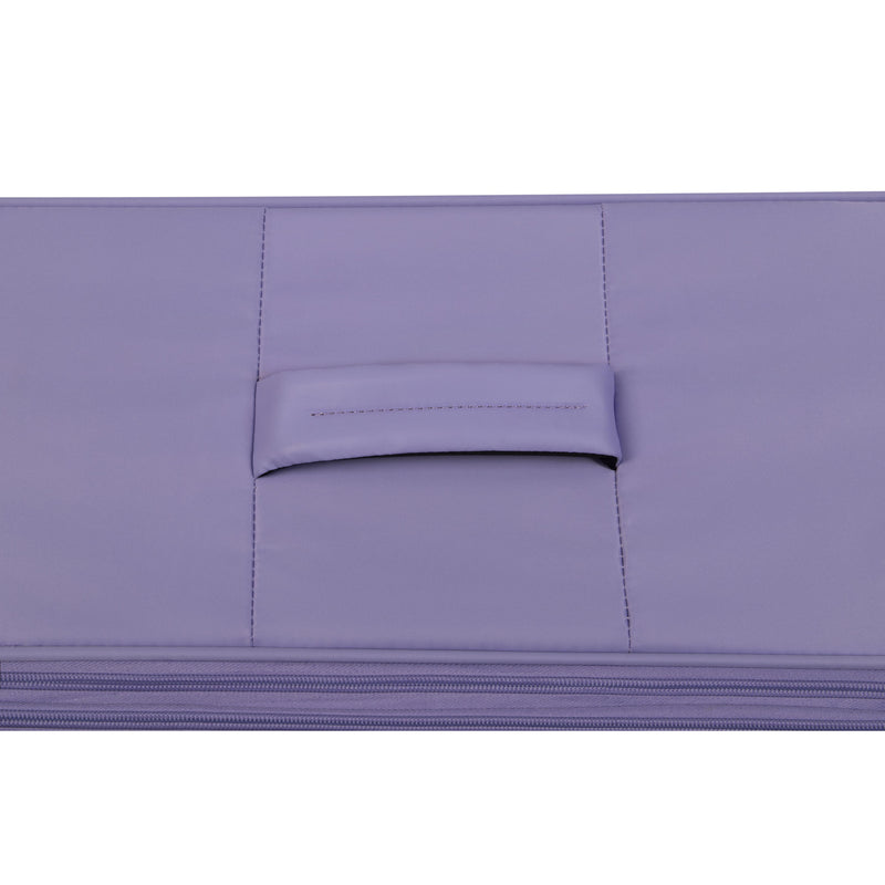 Lustrous 22" Softside Carry-On 8 Wheel Spinner (Lavender)