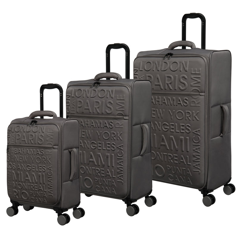 Citywide 27" Softside Checked 8 Wheel Spinner (Charcoal)