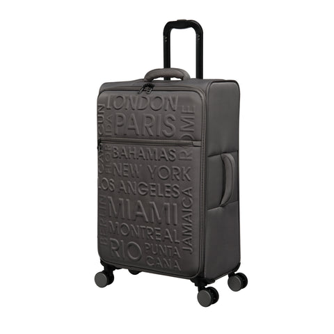 Citywide 27" Softside Checked 8 Wheel Spinner (Charcoal)