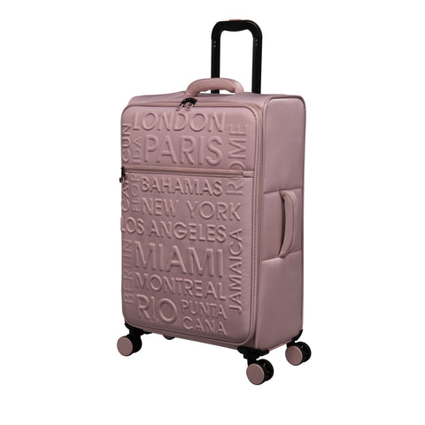 Citywide 27" Softside Checked 8 Wheel Spinner (Pale Mauve)