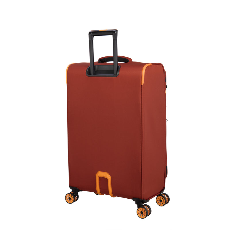 Compartment 28" Softside Checked 8 Wheel Spinner (Brown)