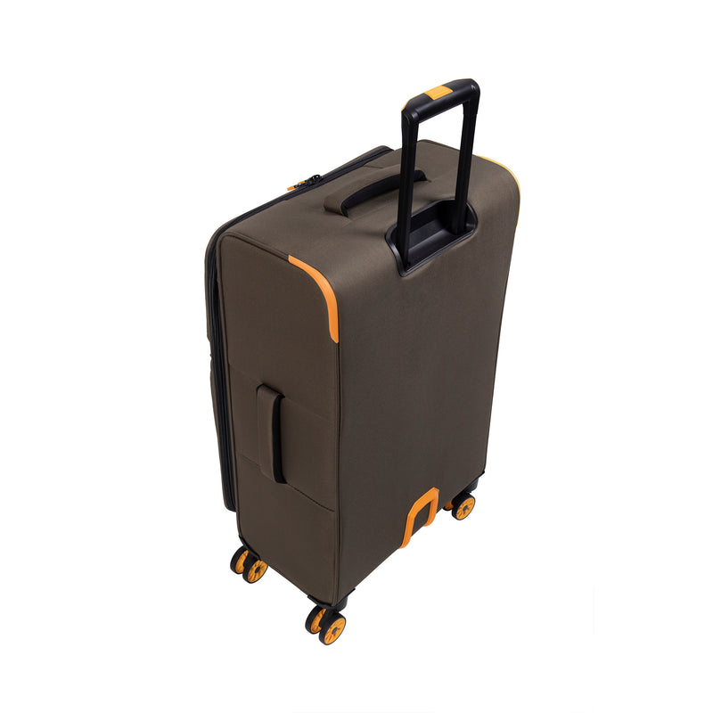 Compartment 3 Piece Softside 8 Wheel Expandable Spinner Set (Falcon Haze)