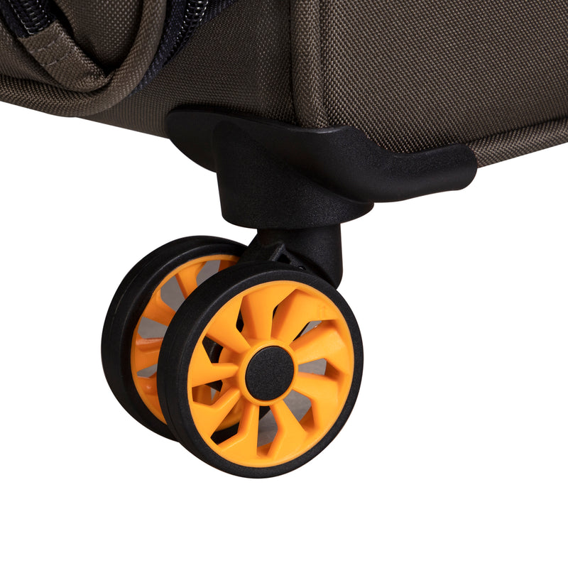 Compartment 3 Piece Softside 8 Wheel Expandable Spinner Set (Falcon Haze)