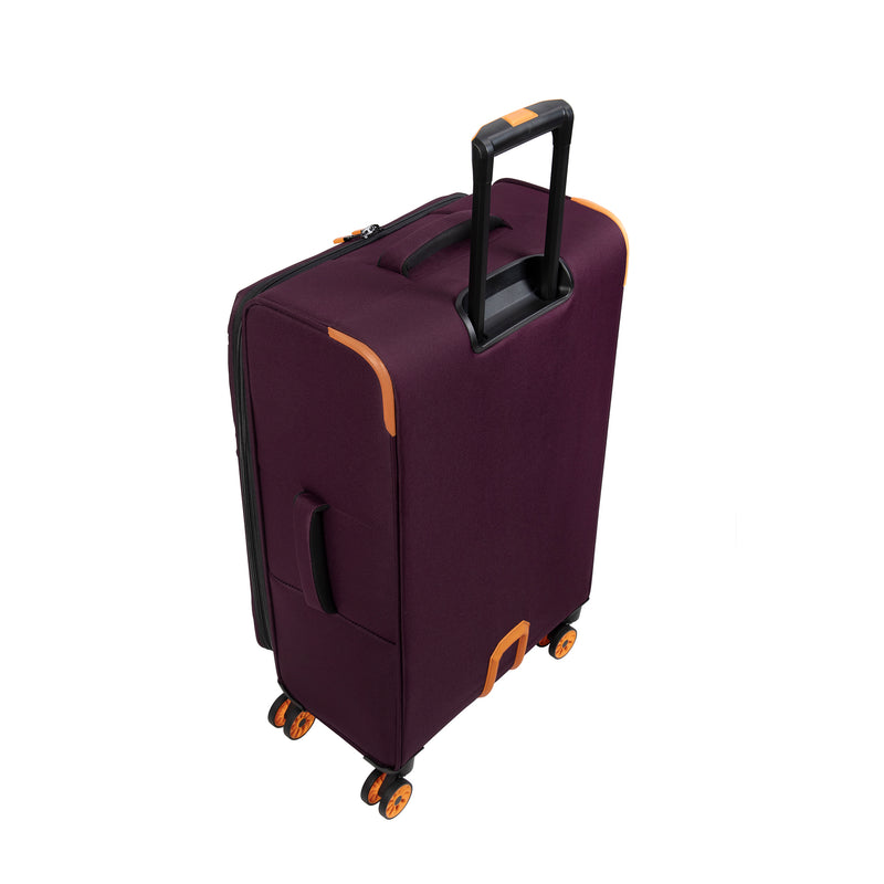 Compartment 28" Softside Checked 8 Wheel Spinner (Wine Mist)