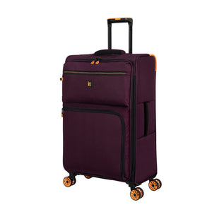 Compartment 28" Softside Checked 8 Wheel Spinner (Wine Mist)