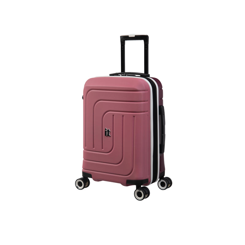 Convolved 3 Piece Hardside 8 Wheel Expandable Spinner Set (Muted Pink/Port)