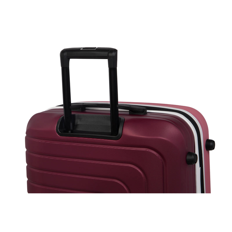 Convolved 3 Piece Hardside 8 Wheel Expandable Spinner Set (Muted Pink/Port)